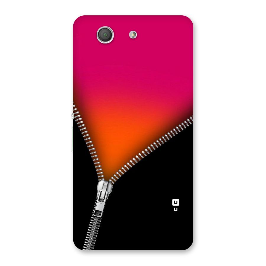 Zipper Print Back Case for Xperia Z3 Compact