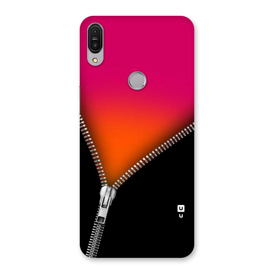 Zipper Print Back Case for Zenfone Max Pro M1