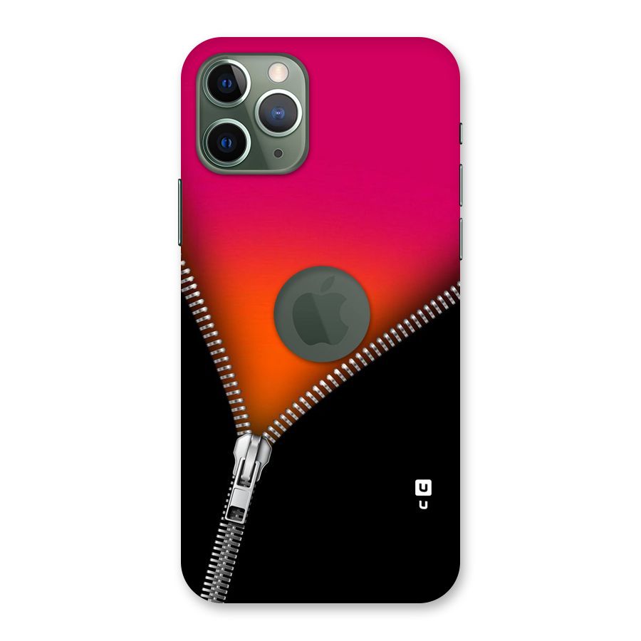 Zipper Print Back Case for iPhone 11 Pro Logo  Cut