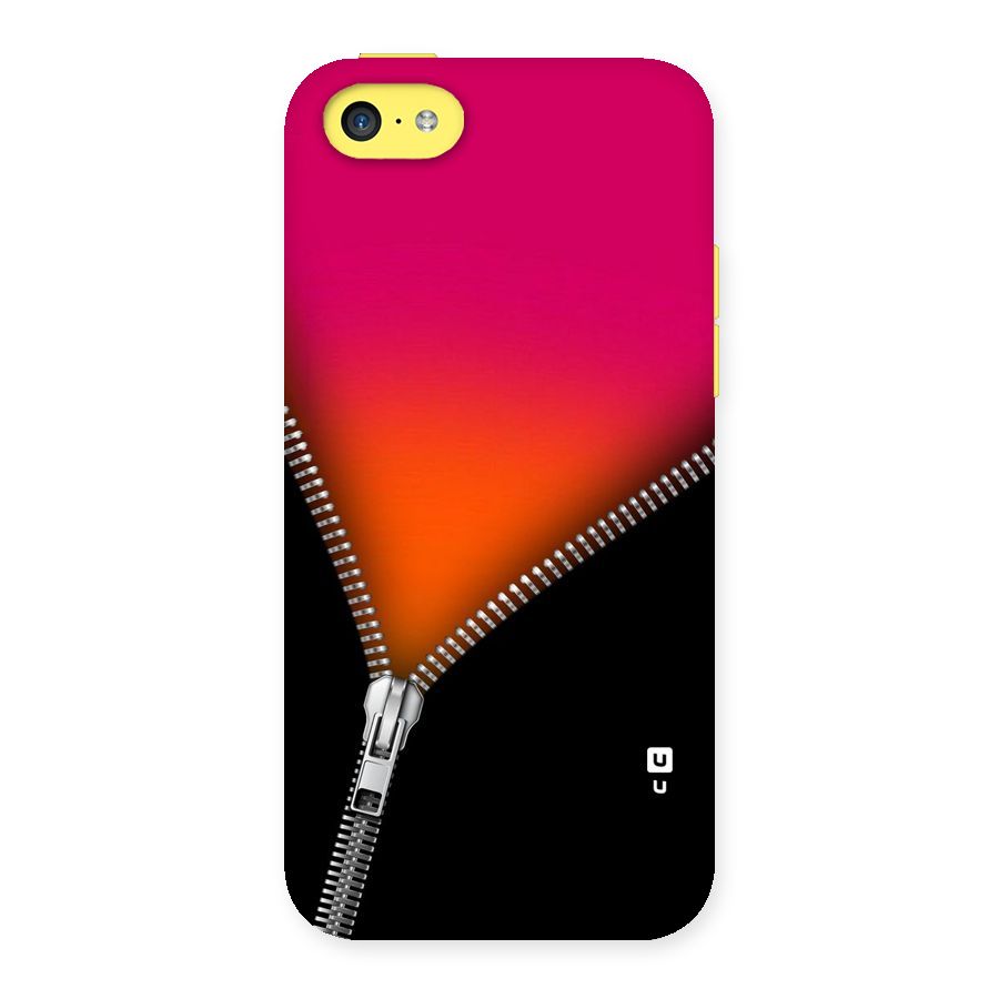 Zipper Print Back Case for iPhone 5C