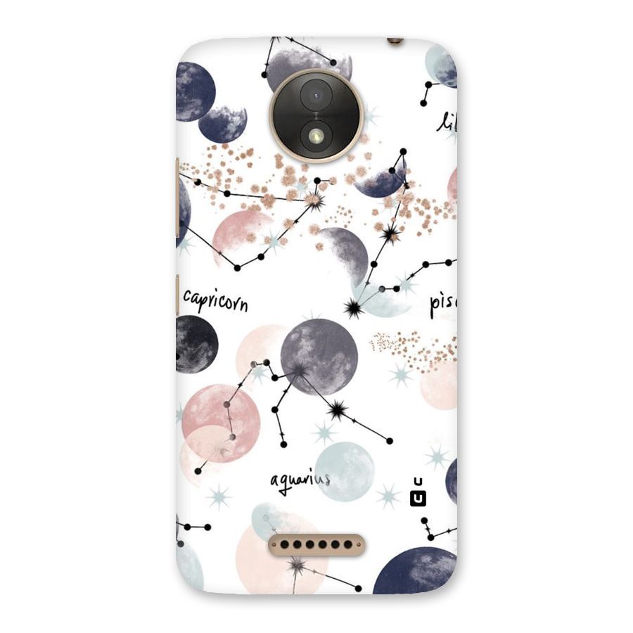 Zodiac Back Case for Moto C Plus