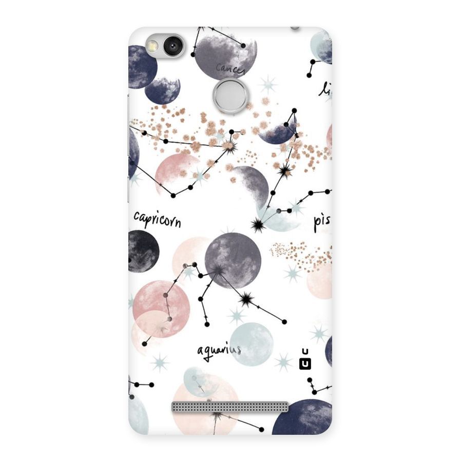 Zodiac Back Case for Redmi 3S Prime