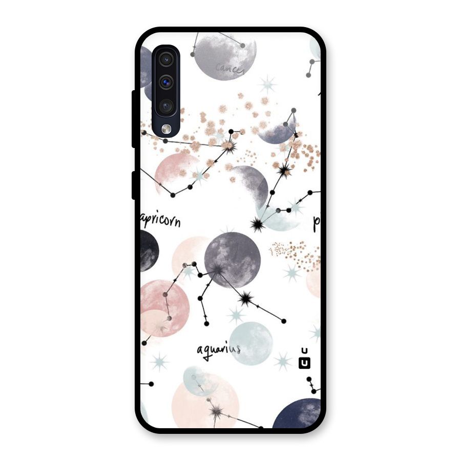 Zodiac Glass Back Case for Galaxy A50