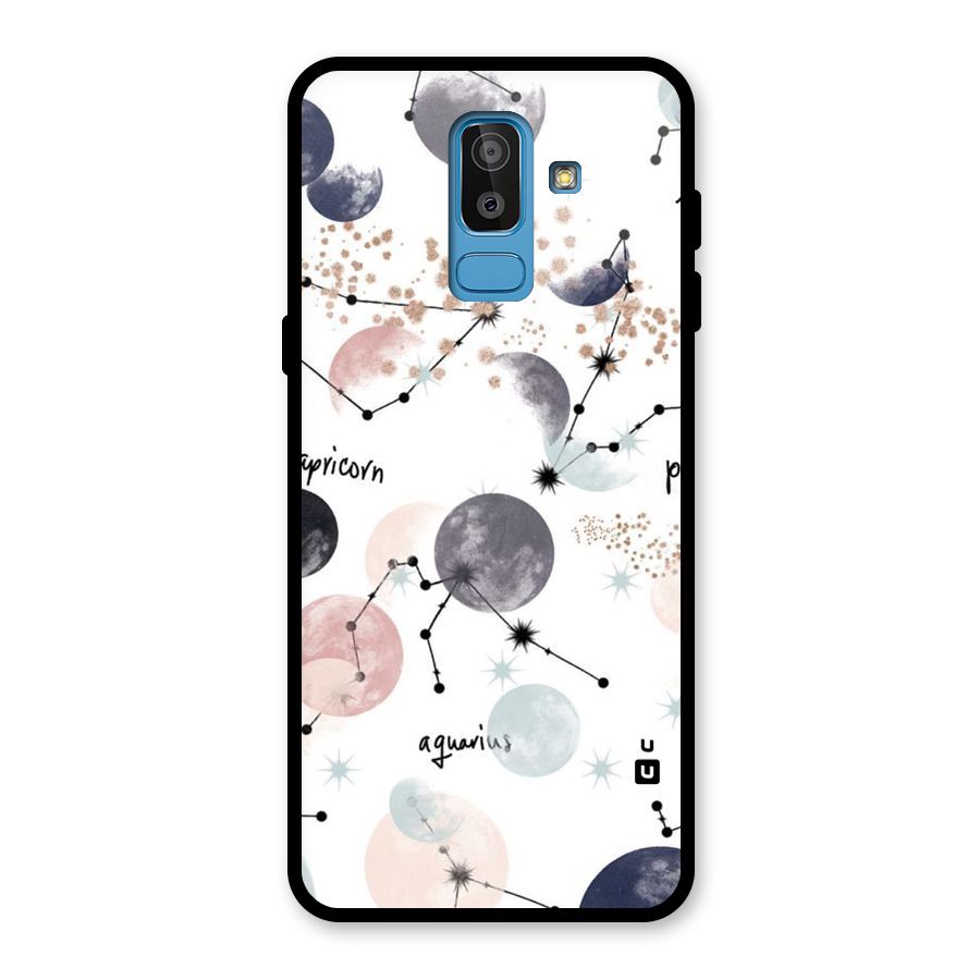 Zodiac Glass Back Case for Galaxy J8