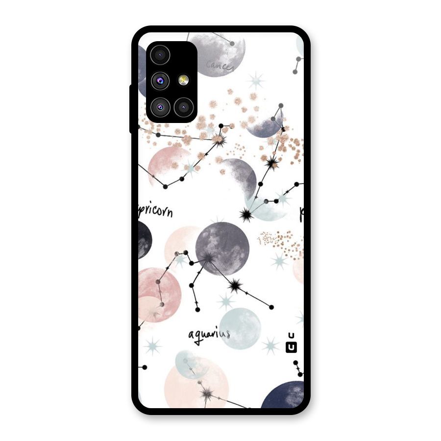 Zodiac Glass Back Case for Galaxy M51