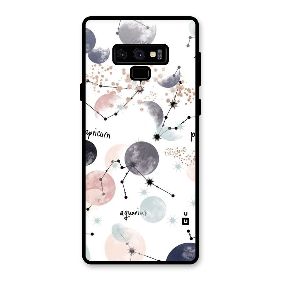 Zodiac Glass Back Case for Galaxy Note 9