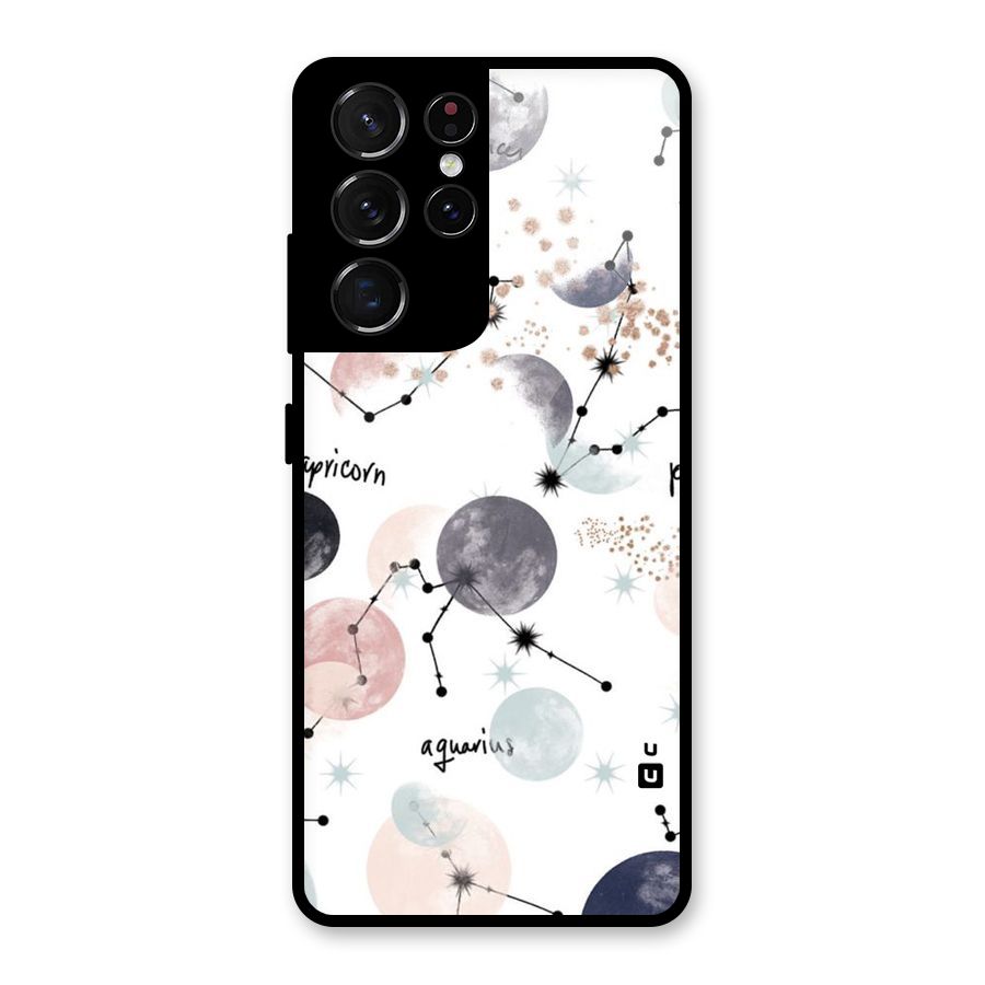Zodiac Glass Back Case for Galaxy S21 Ultra 5G