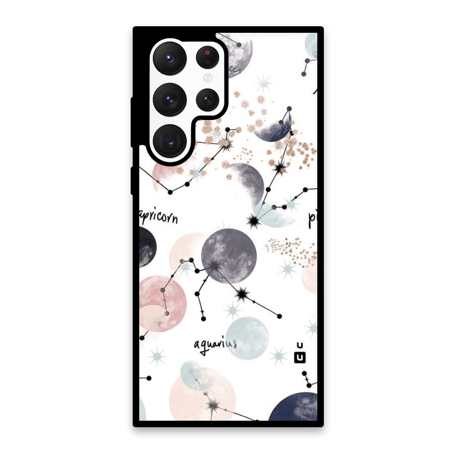 Zodiac Glass Back Case for Galaxy S22 Ultra 5G
