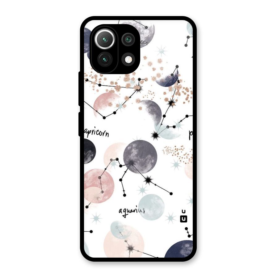 Zodiac Glass Back Case for Mi 11 Lite
