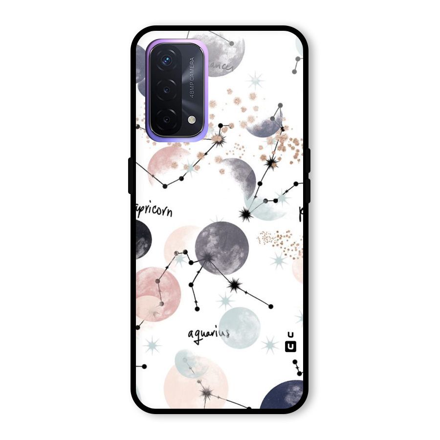 Zodiac Glass Back Case for Oppo A74 5G
