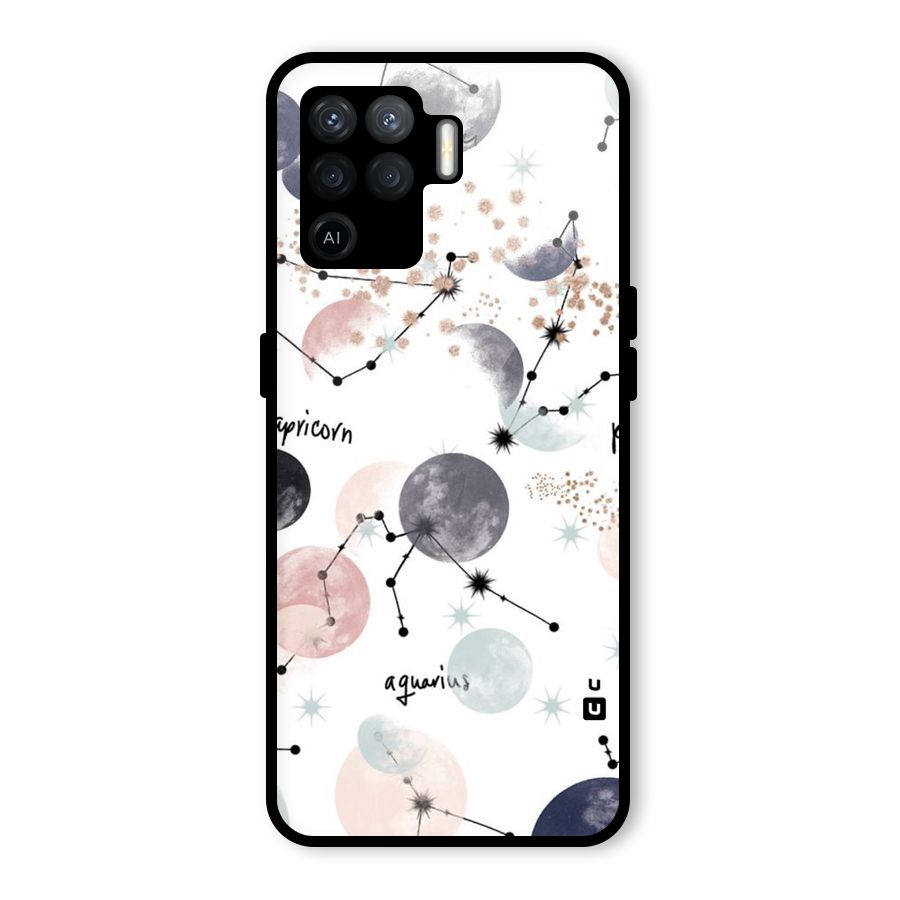Zodiac Glass Back Case for Oppo F19 Pro