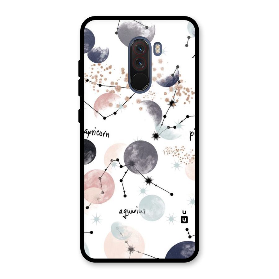 Zodiac Glass Back Case for Poco F1