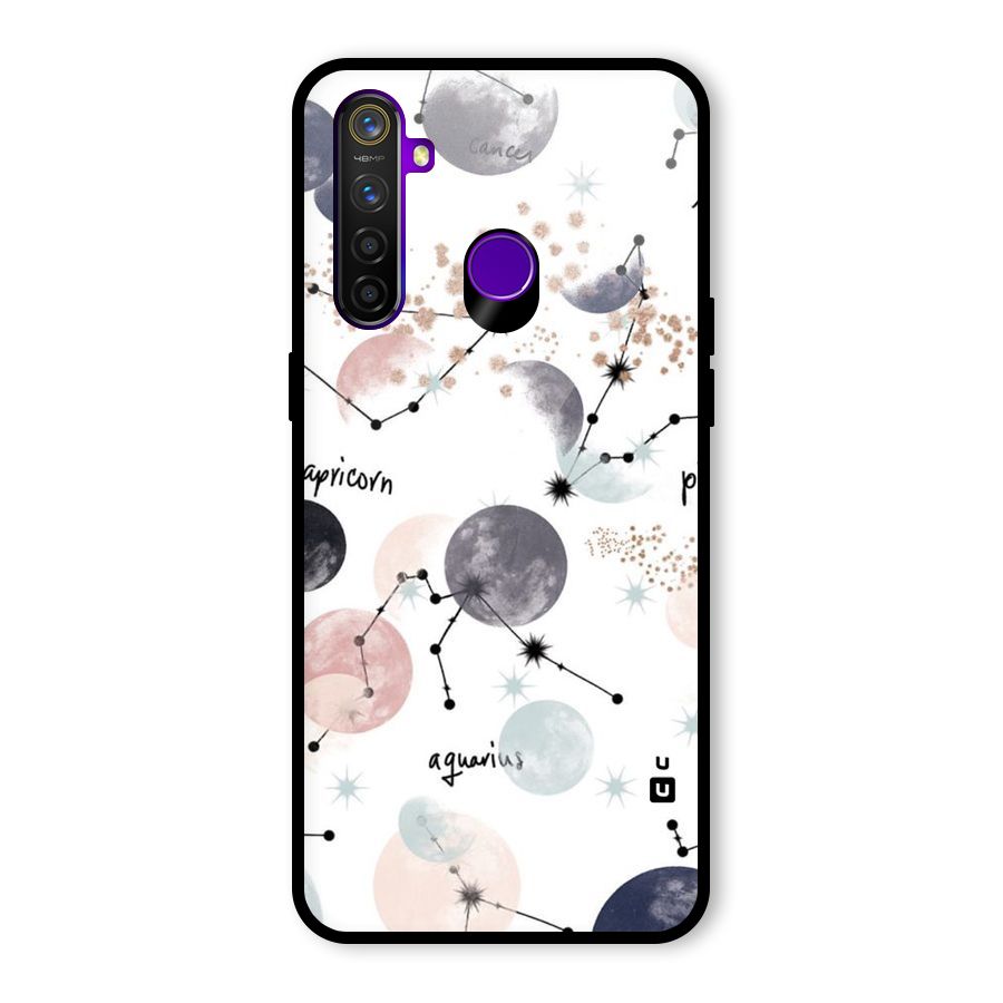 Zodiac Glass Back Case for Realme 5 Pro