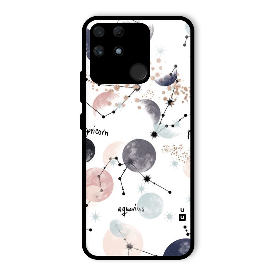 Zodiac Glass Back Case for Realme Narzo 50A
