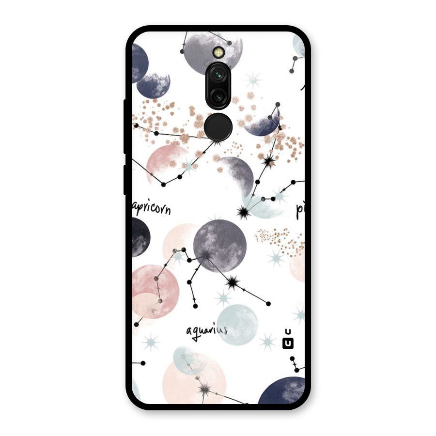 Zodiac Glass Back Case for Redmi 8