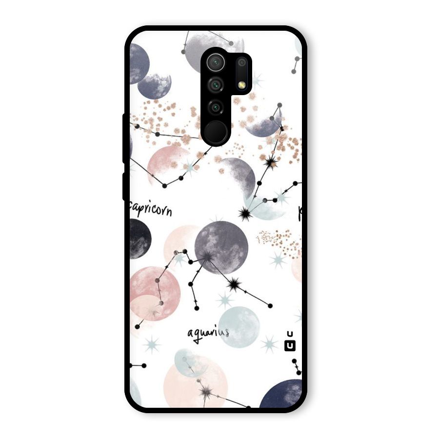 Zodiac Glass Back Case for Redmi 9 Prime