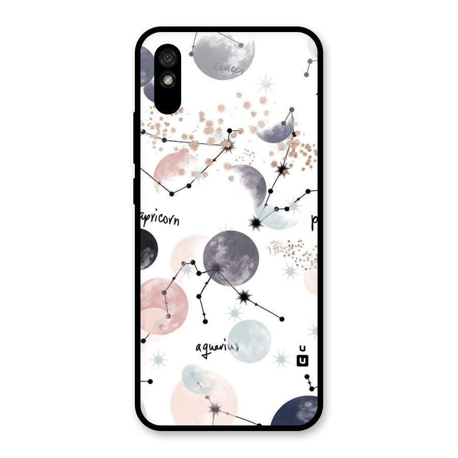 Zodiac Glass Back Case for Redmi 9i
