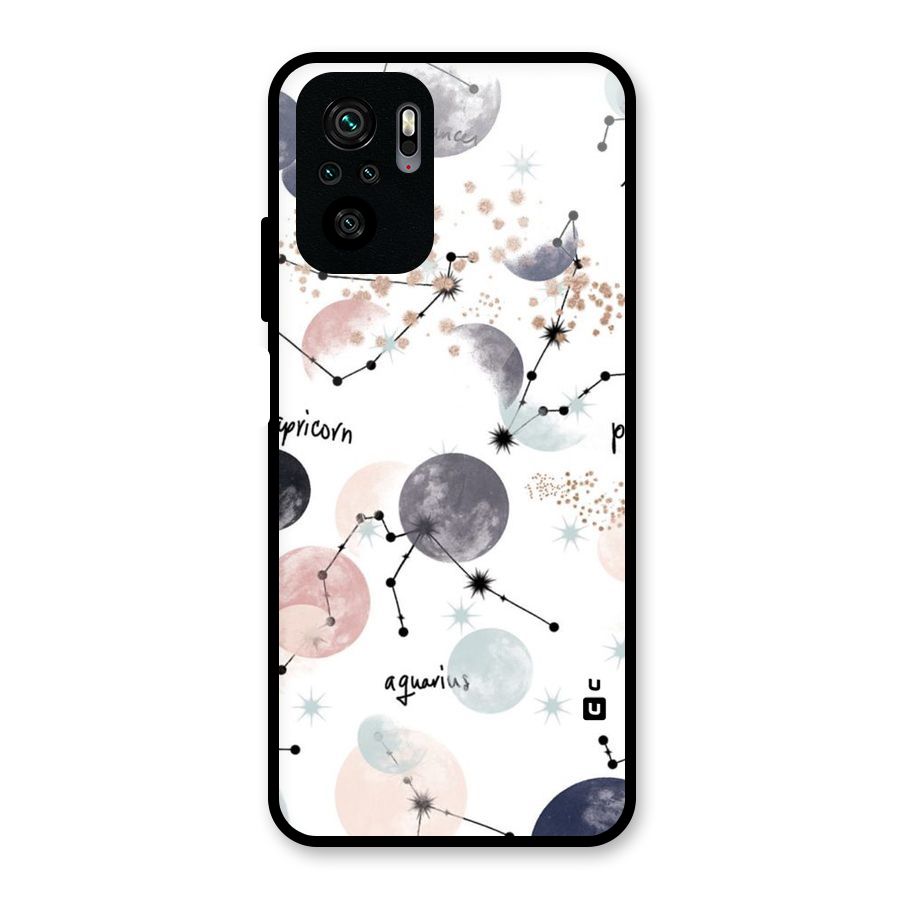 Zodiac Glass Back Case for Redmi Note 10S
