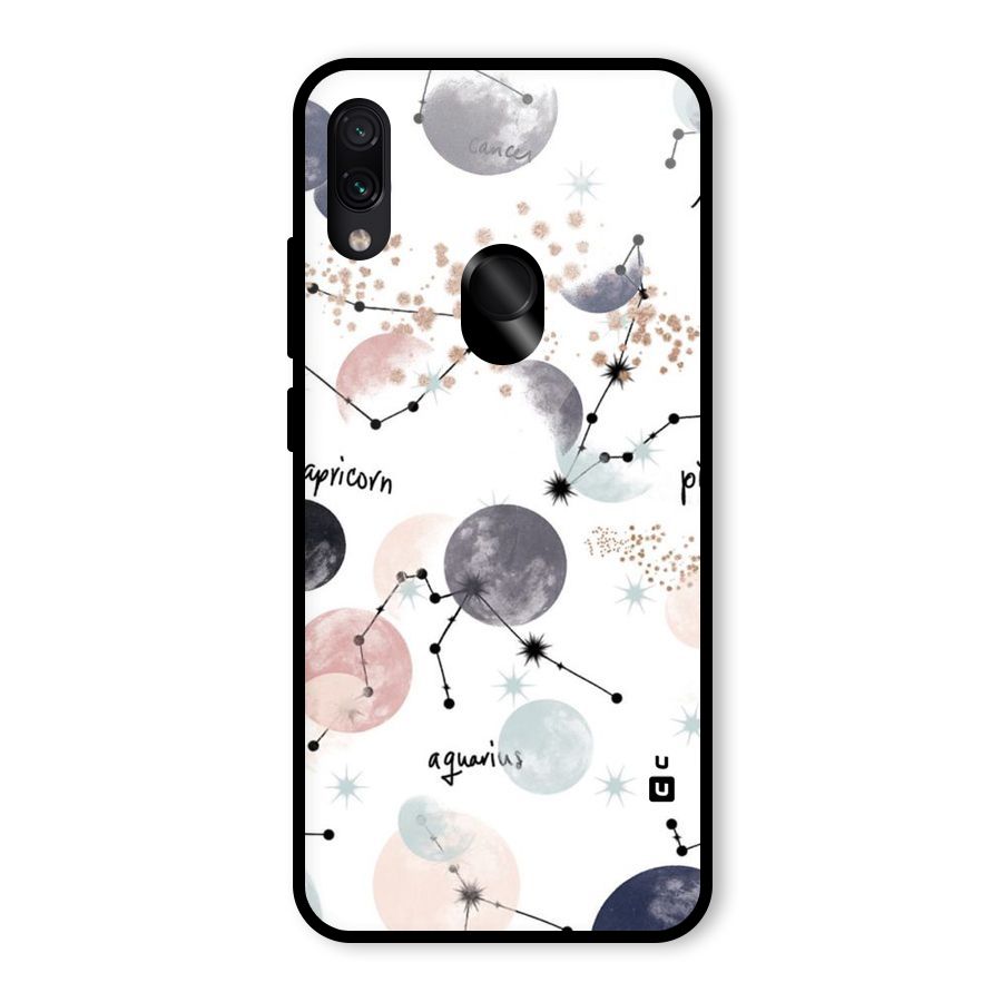 Zodiac Glass Back Case for Redmi Note 7 Pro