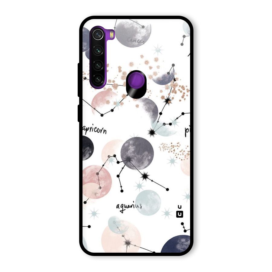 Zodiac Glass Back Case for Redmi Note 8