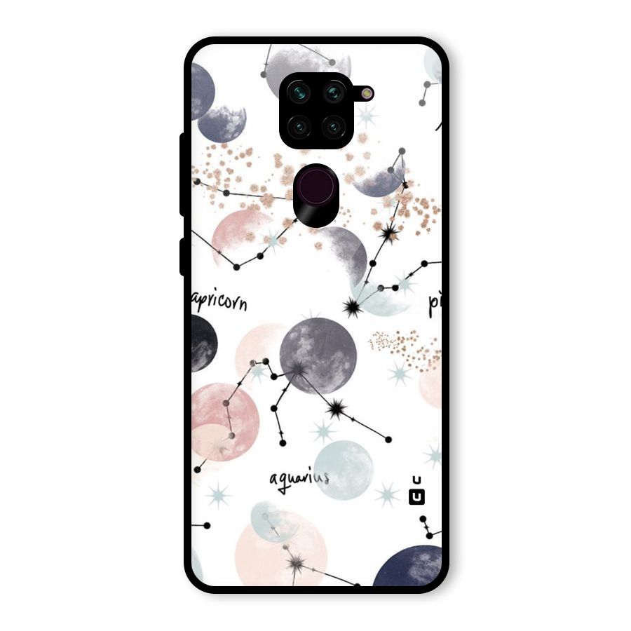 Zodiac Glass Back Case for Redmi Note 9