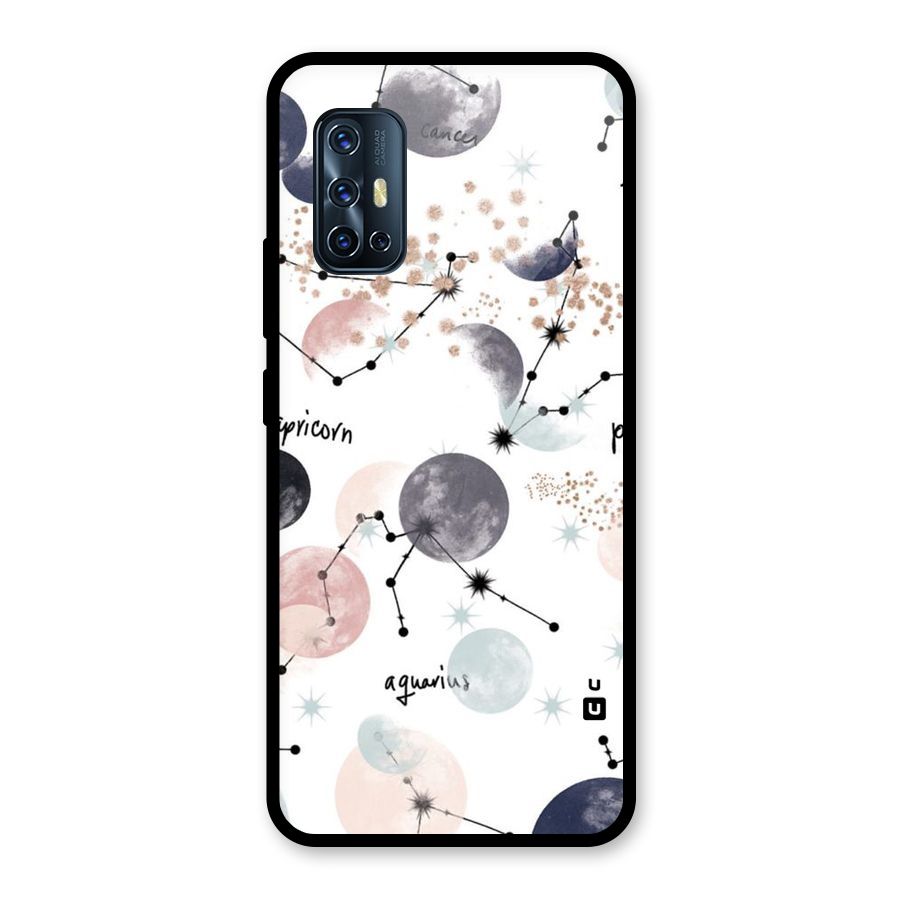 Zodiac Glass Back Case for Vivo V17