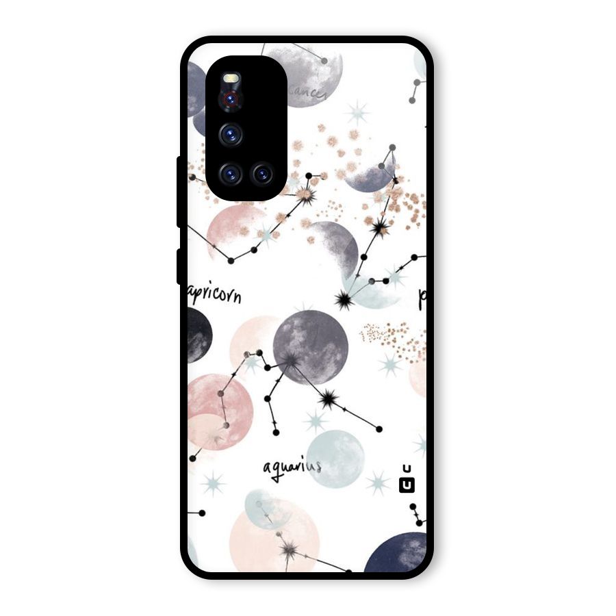 Zodiac Glass Back Case for Vivo V19