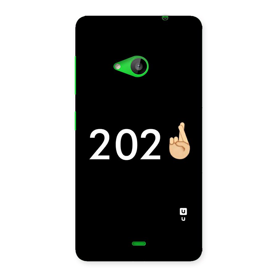 2021 Fingers Crossed Back Case for Lumia 535