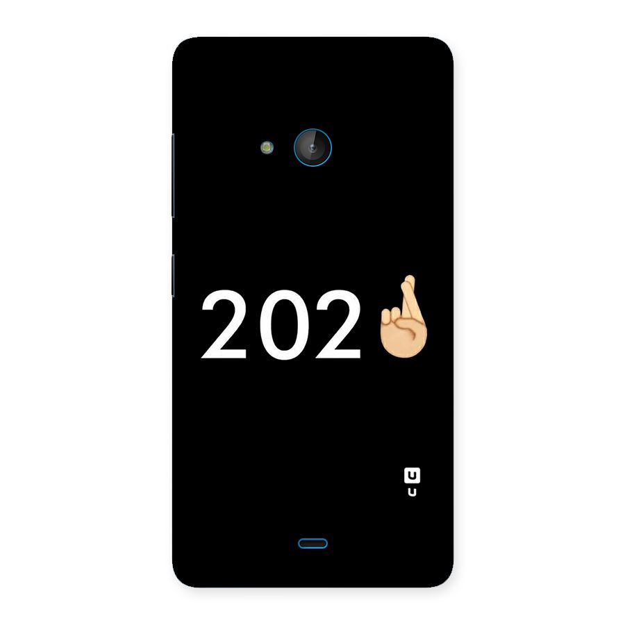 2021 Fingers Crossed Back Case for Lumia 540