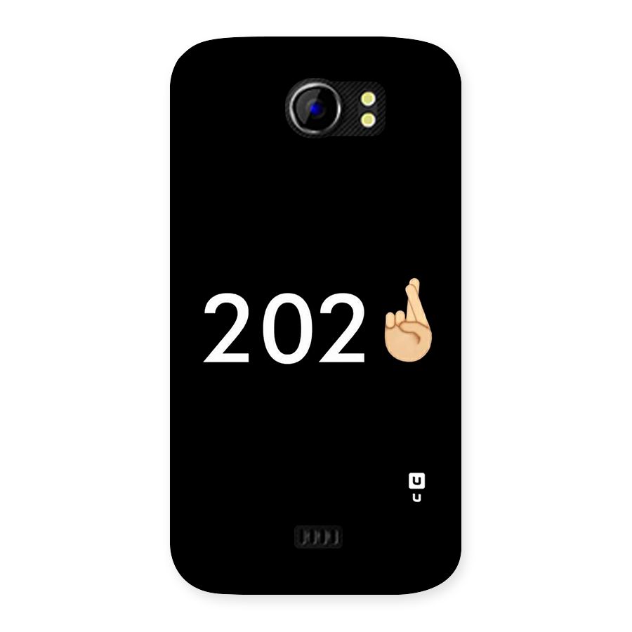 2021 Fingers Crossed Back Case for Micromax Canvas 2 A110