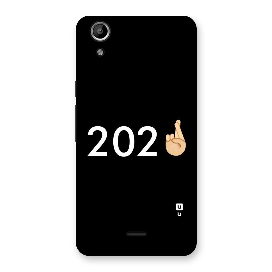 2021 Fingers Crossed Back Case for Micromax Canvas Selfie Lens Q345