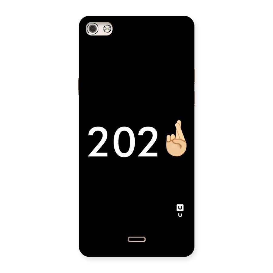 2021 Fingers Crossed Back Case for Micromax Canvas Silver 5