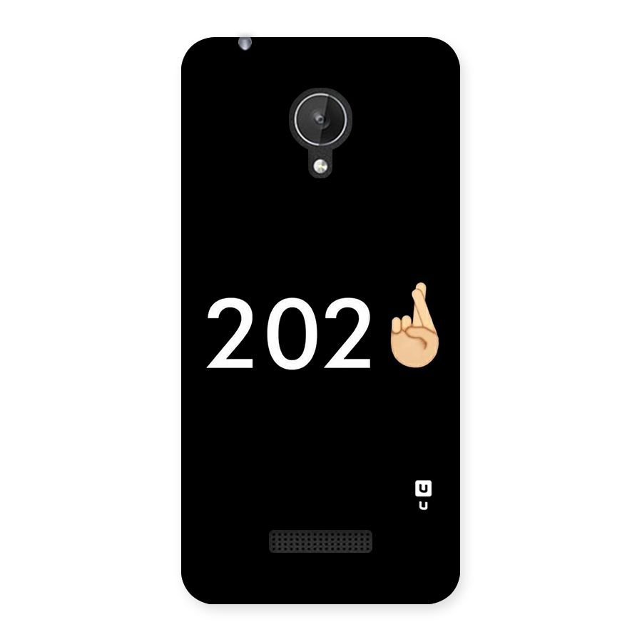 2021 Fingers Crossed Back Case for Micromax Canvas Spark Q380