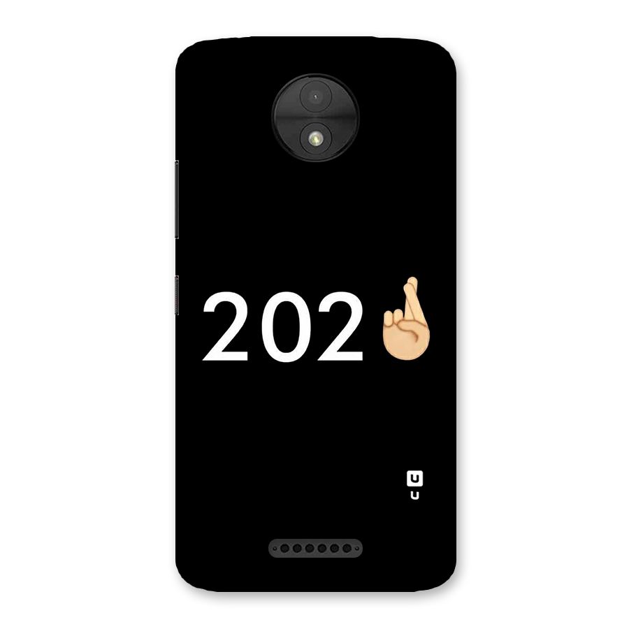 2021 Fingers Crossed Back Case for Moto C