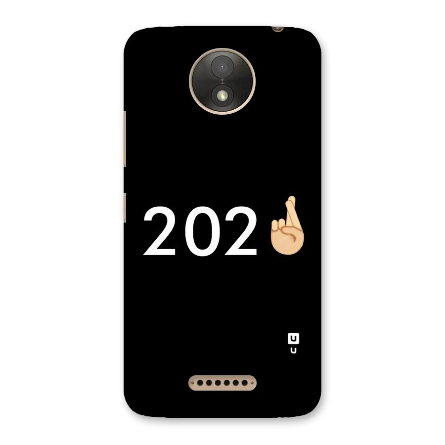 2021 Fingers Crossed Back Case for Moto C Plus