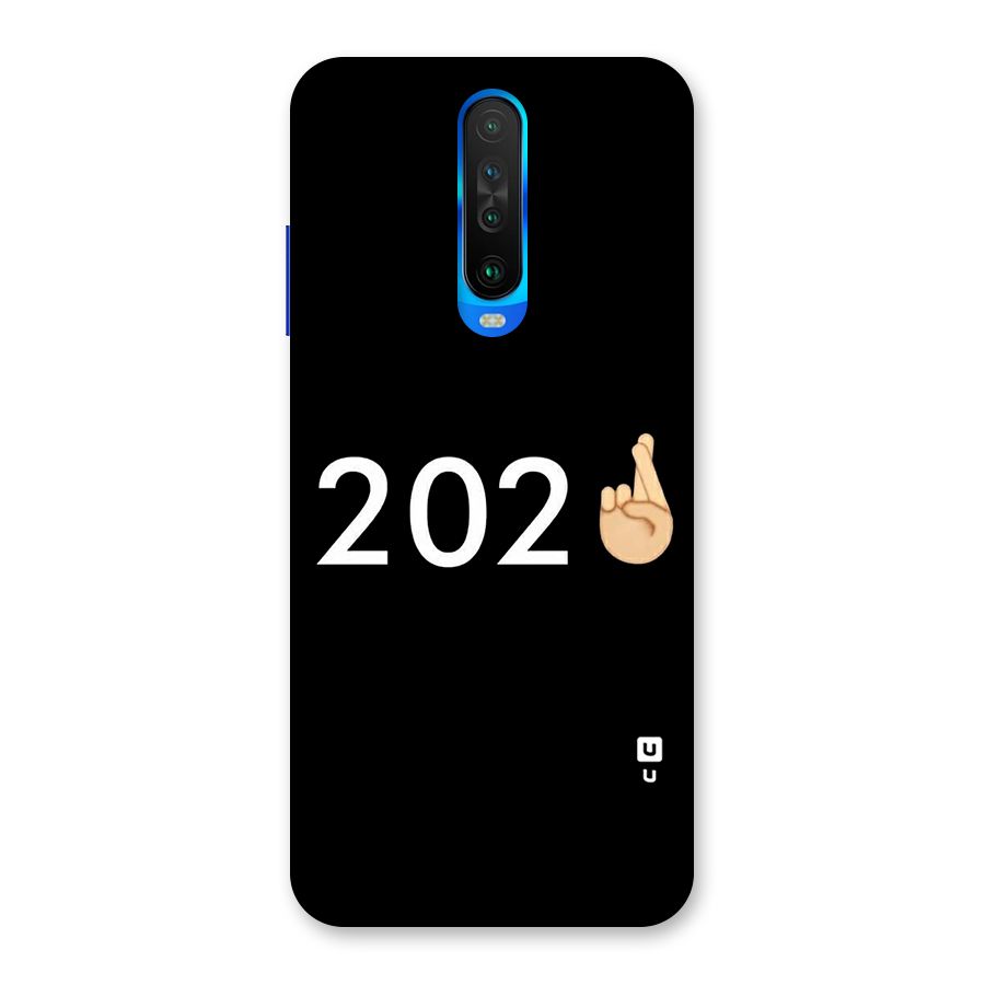 2021 Fingers Crossed Back Case for Poco X2