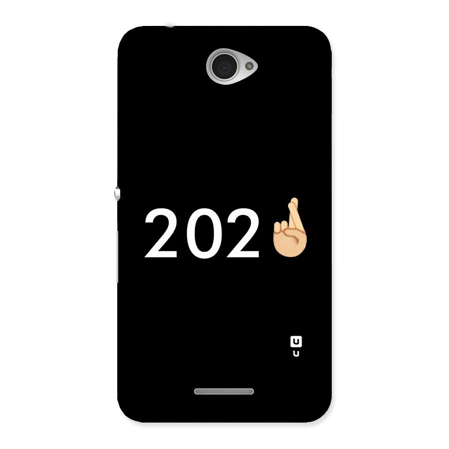 2021 Fingers Crossed Back Case for Sony Xperia E4
