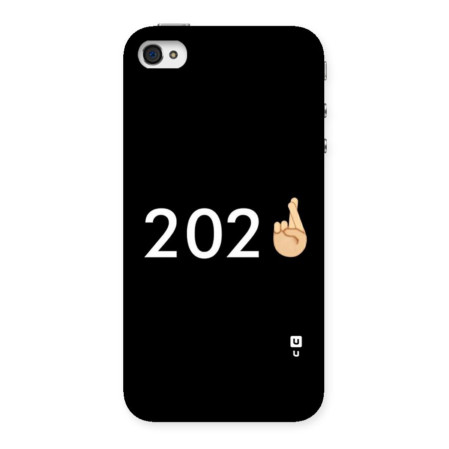 2021 Fingers Crossed Back Case for iPhone 4 4s
