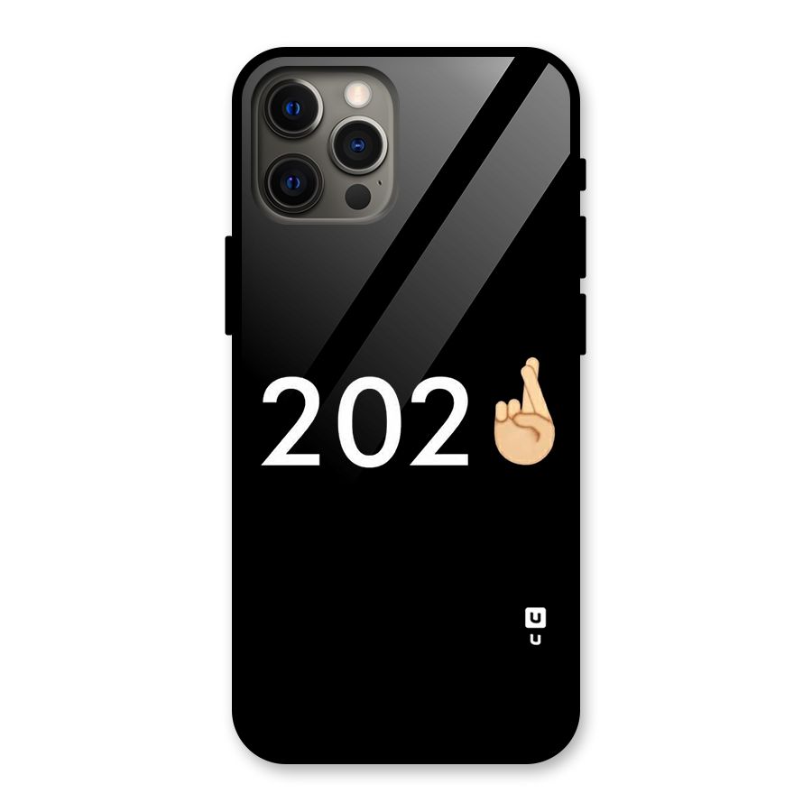 2021 Fingers Crossed Glass Back Case for iPhone 12 Pro Max
