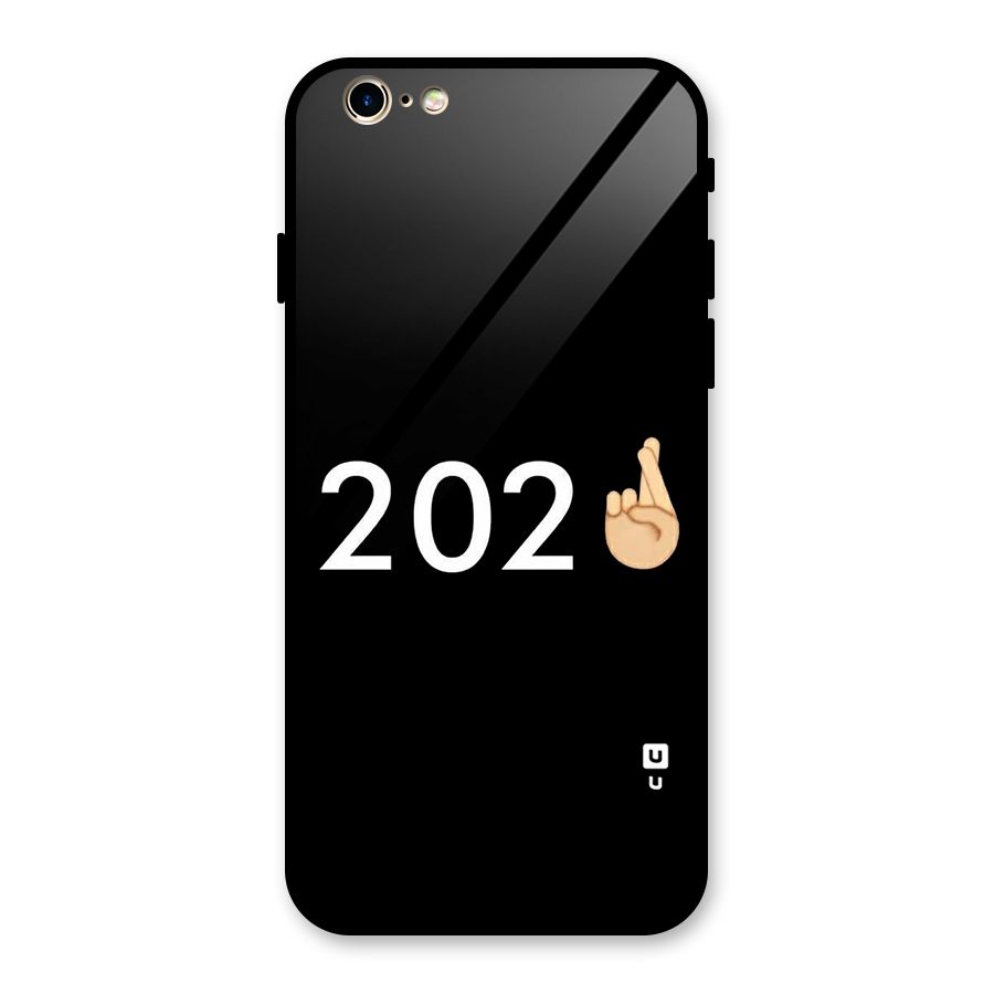 2021 Fingers Crossed Glass Back Case for iPhone 6 6S