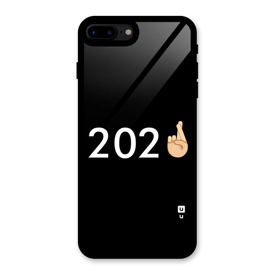 2021 Fingers Crossed Glass Back Case for iPhone 8 Plus