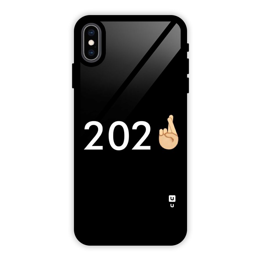 2021 Fingers Crossed Glass Back Case for iPhone XS Max