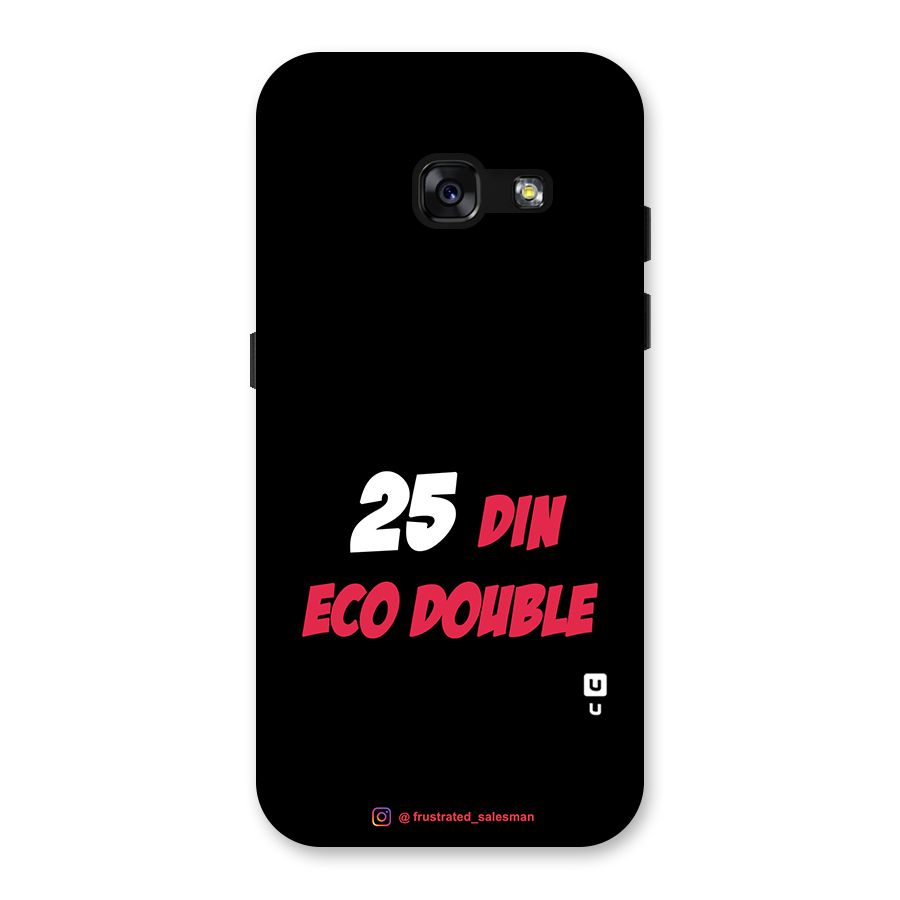 25 Din Eco Double Black Back Case for Galaxy A3 (2017)