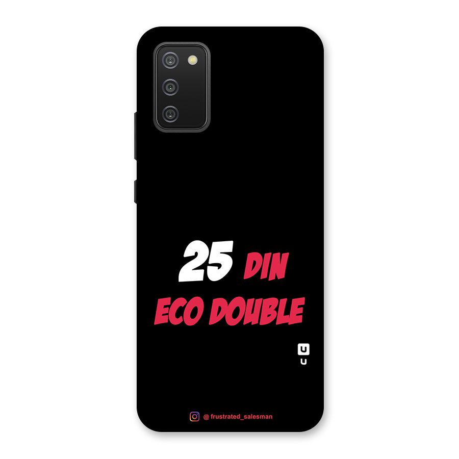 25 Din Eco Double Black Back Case for Galaxy M02s