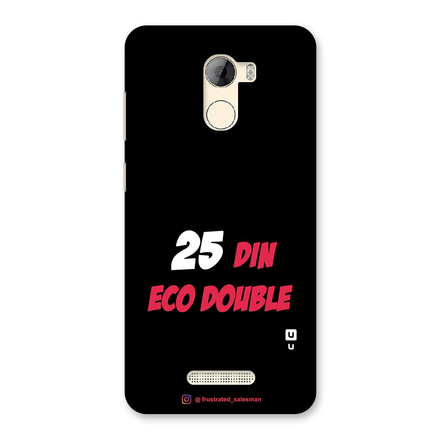 25 Din Eco Double Black Back Case for Gionee A1 LIte