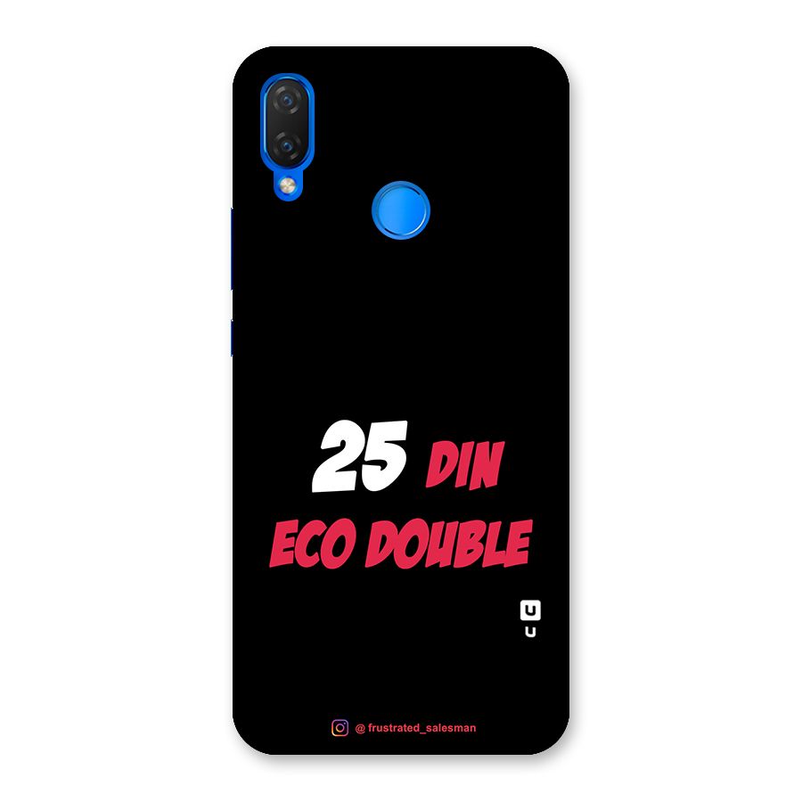 25 Din Eco Double Black Back Case for Huawei P Smart+