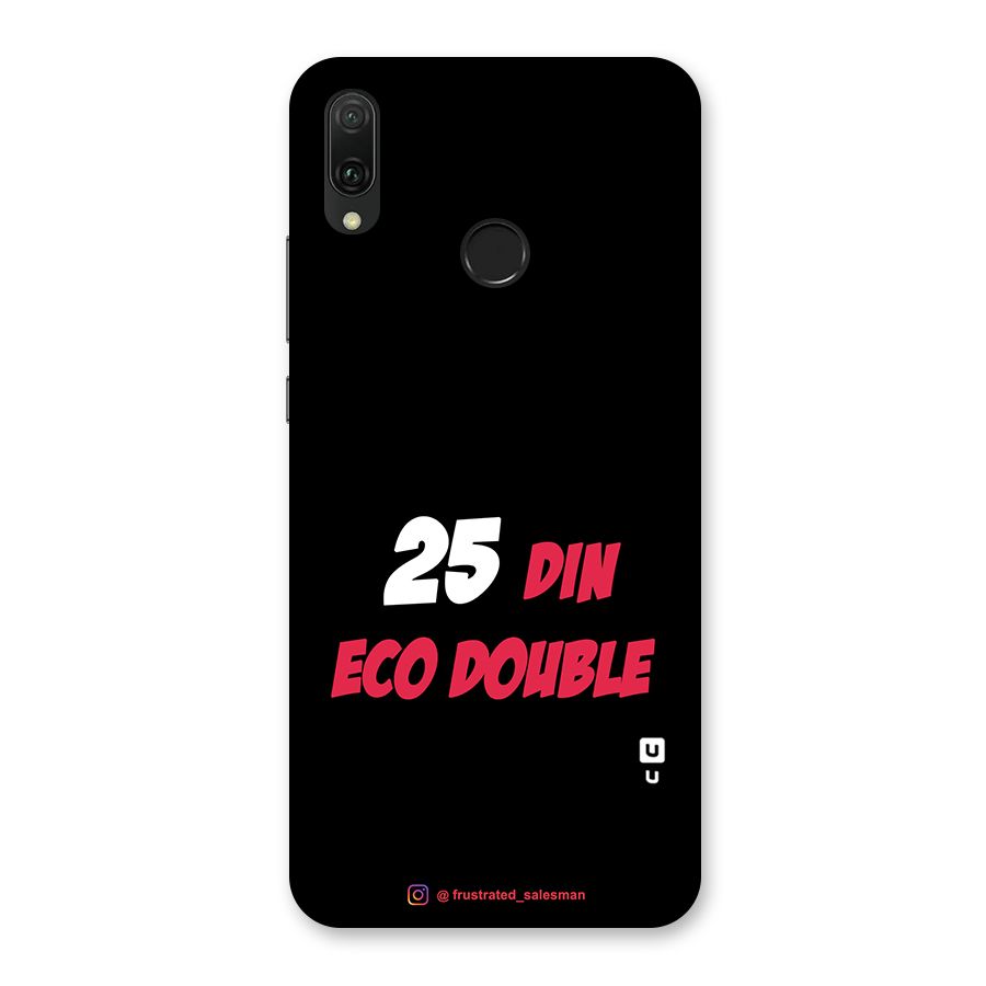 25 Din Eco Double Black Back Case for Huawei Y9 (2019)