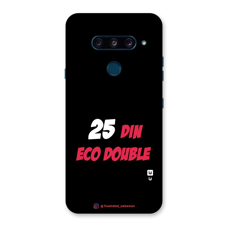 25 Din Eco Double Black Back Case for LG  V40 ThinQ