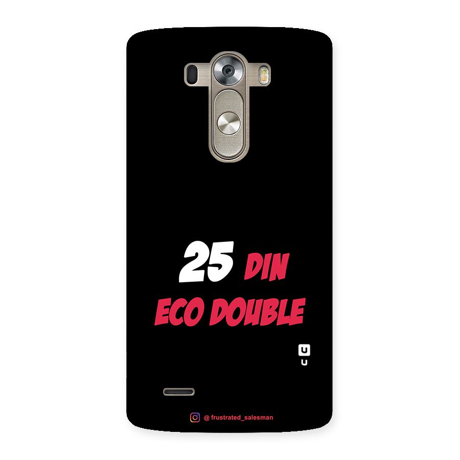 25 Din Eco Double Black Back Case for LG G3