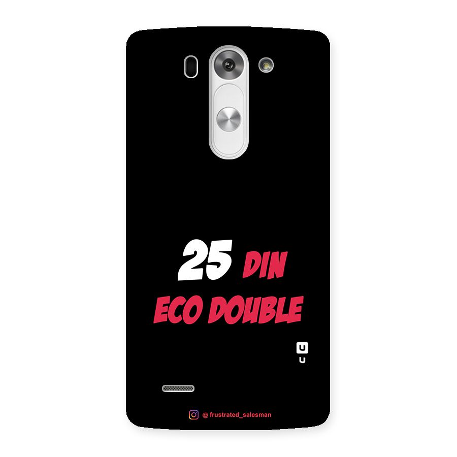 25 Din Eco Double Black Back Case for LG G3 Mini